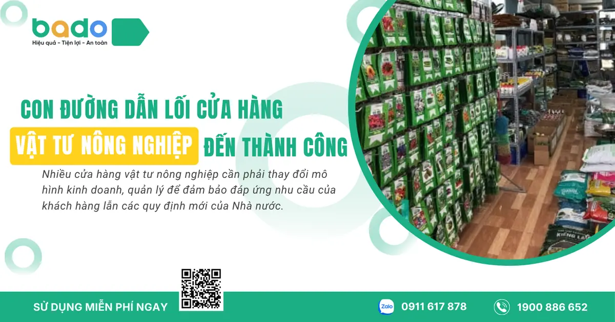 Con đường dẫn lối chủ cửa hàng vật tư nông nghiệp đến thành công